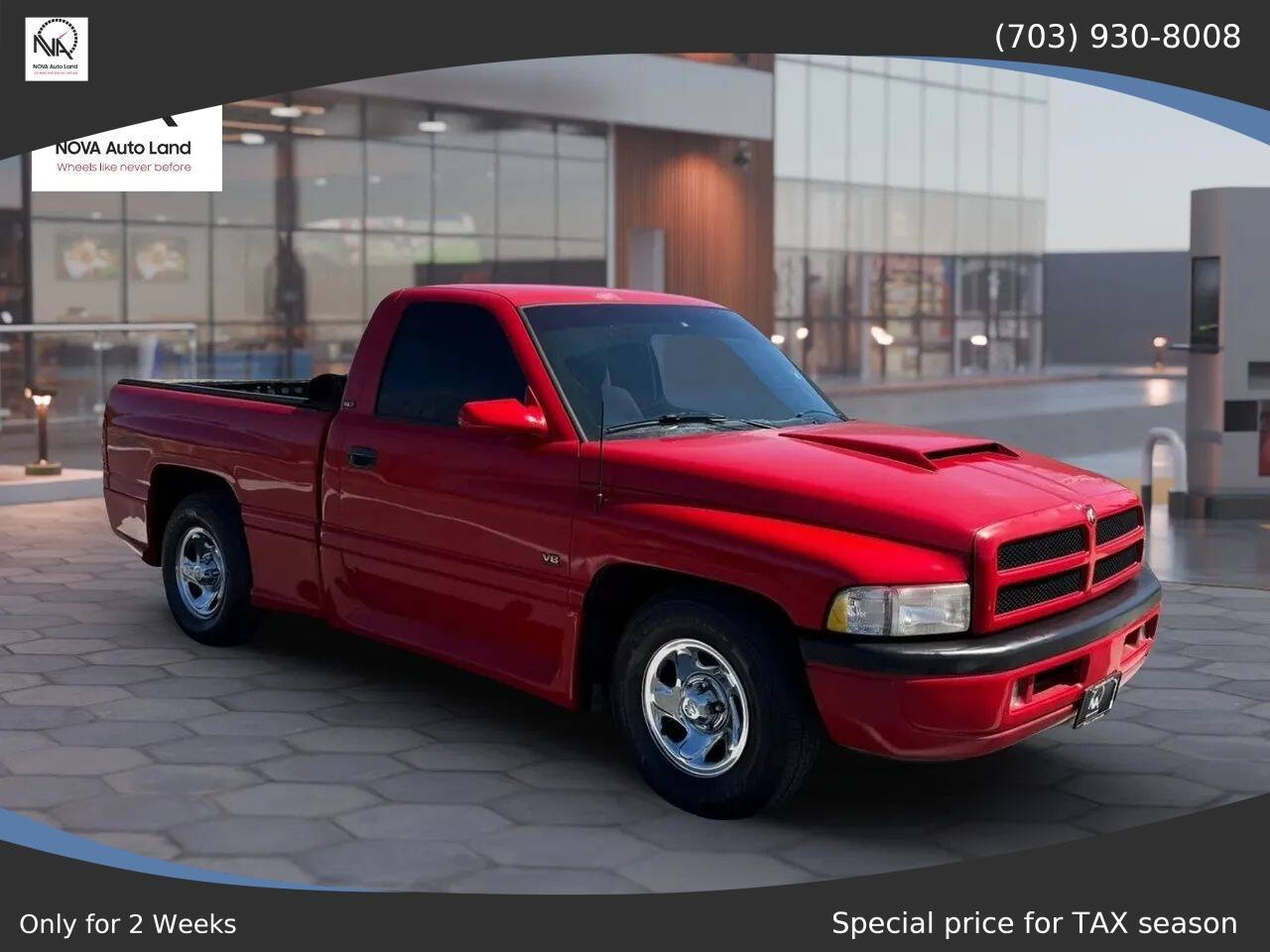Dodge-Ram-1500-1995-Red-Gray