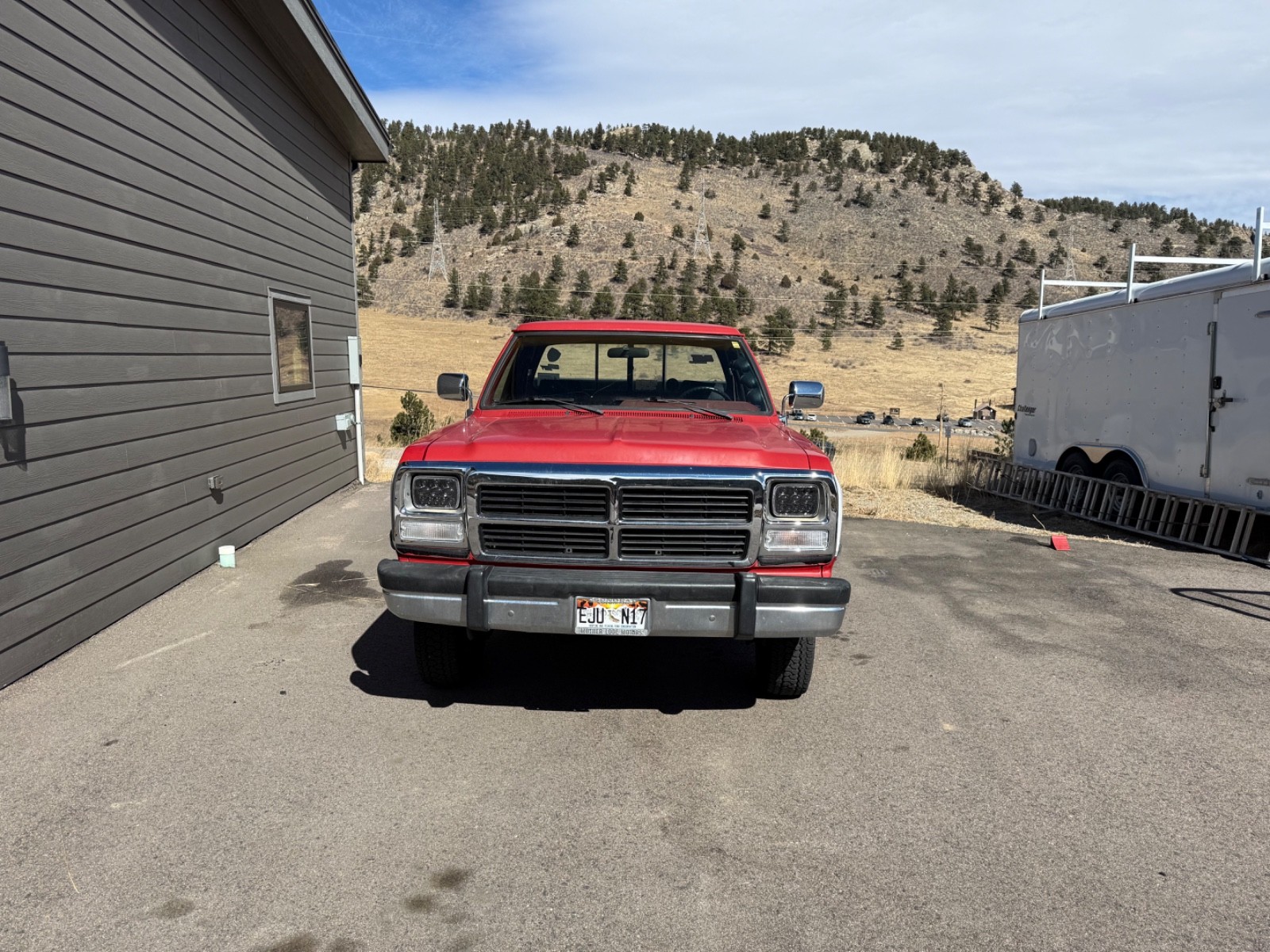 Dodge-W-Series-1991-Standard-Cab-Pickup-Red