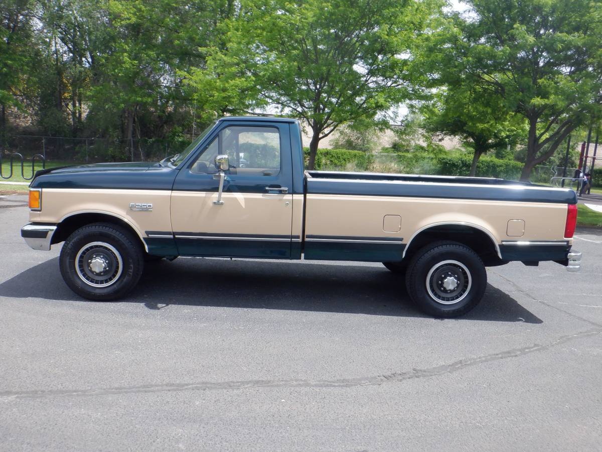 Ford-F-250-1991-green