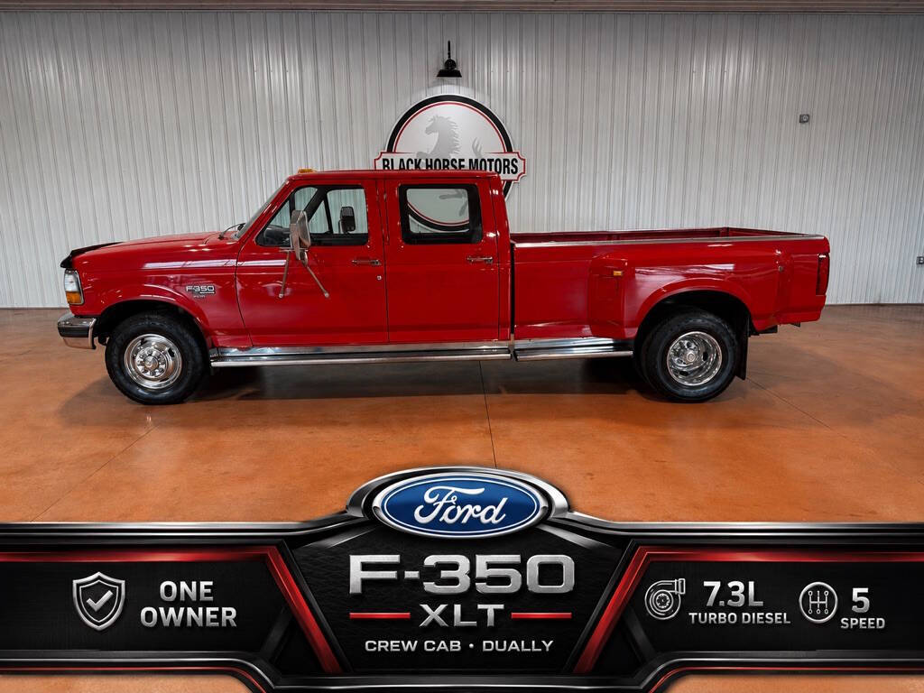 Ford-F-350-1994-Red-Gray