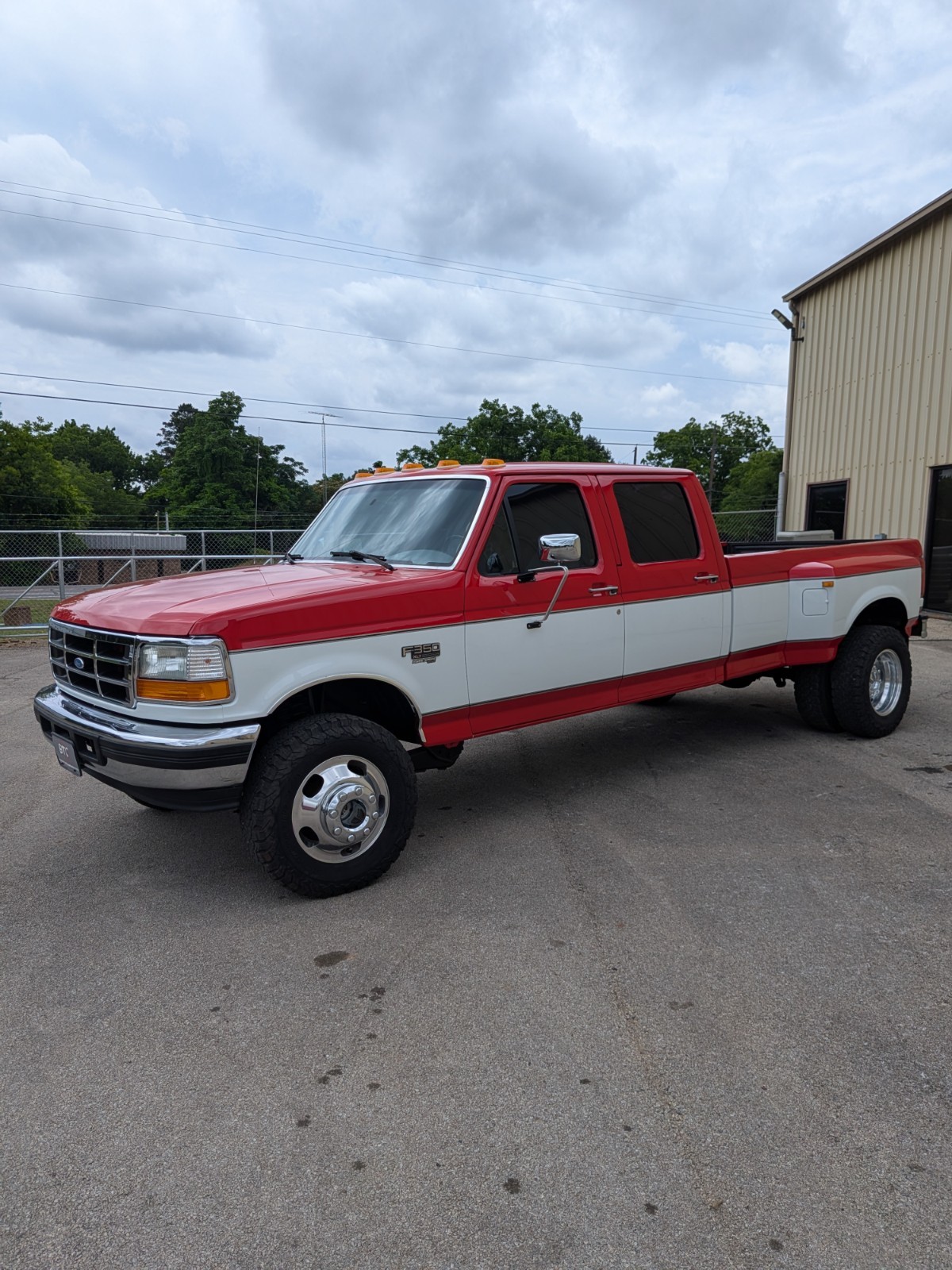 Ford-F-350-1996-Crew-Cab-Pickup-Gray