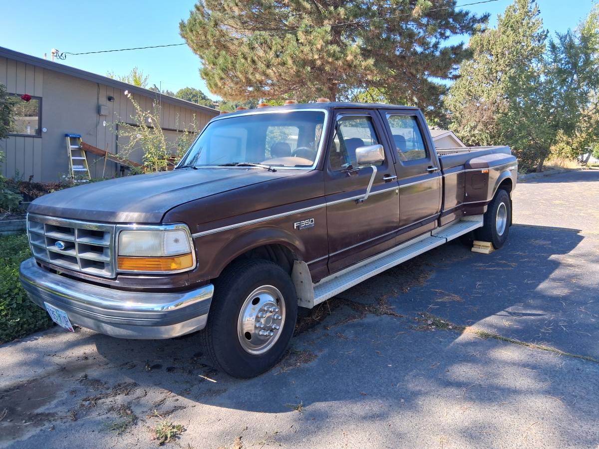 Ford-F-350-diesel-1992-red