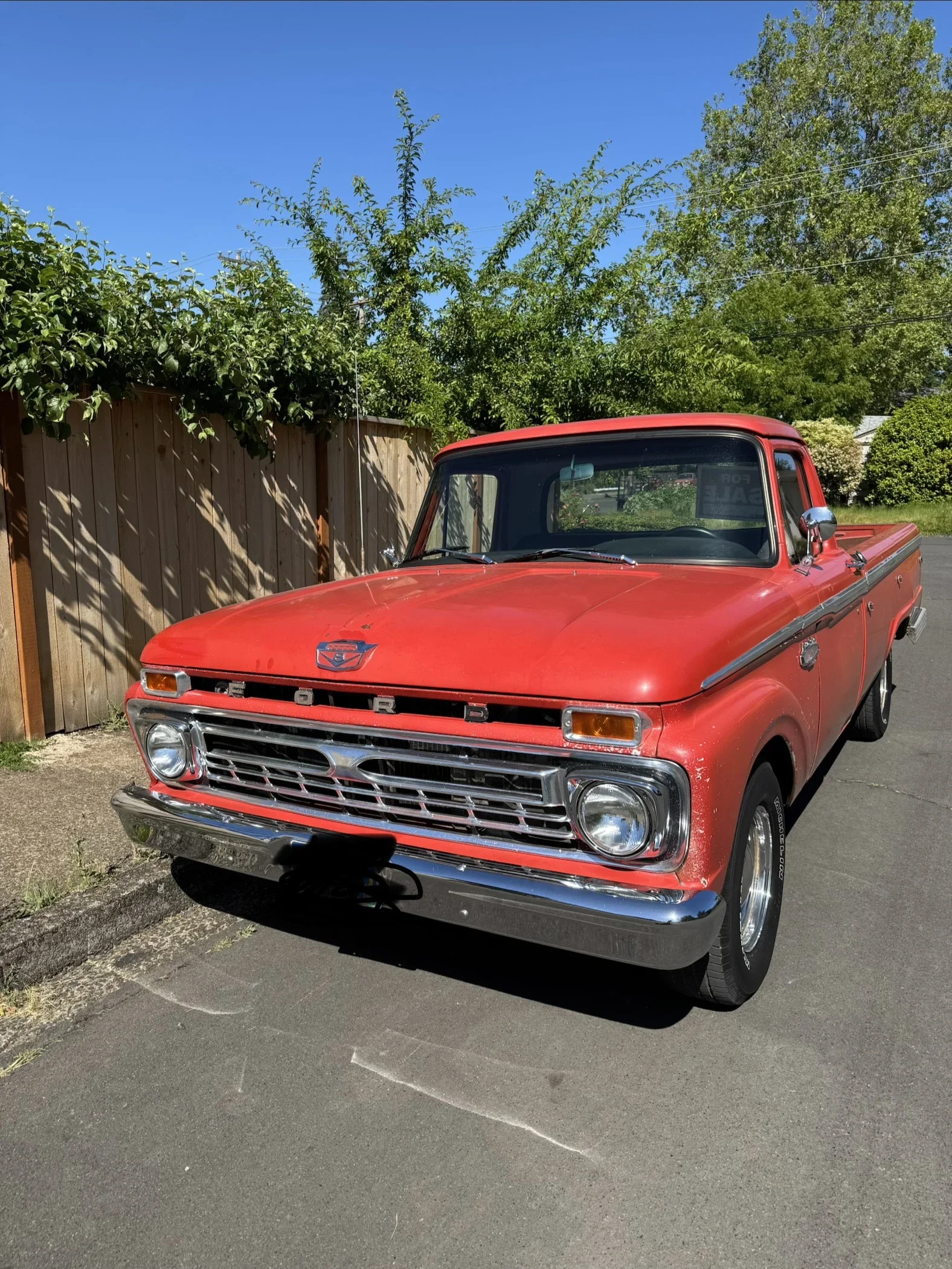 Ford-F100-2wd-regular-cab-1966-Red-Black