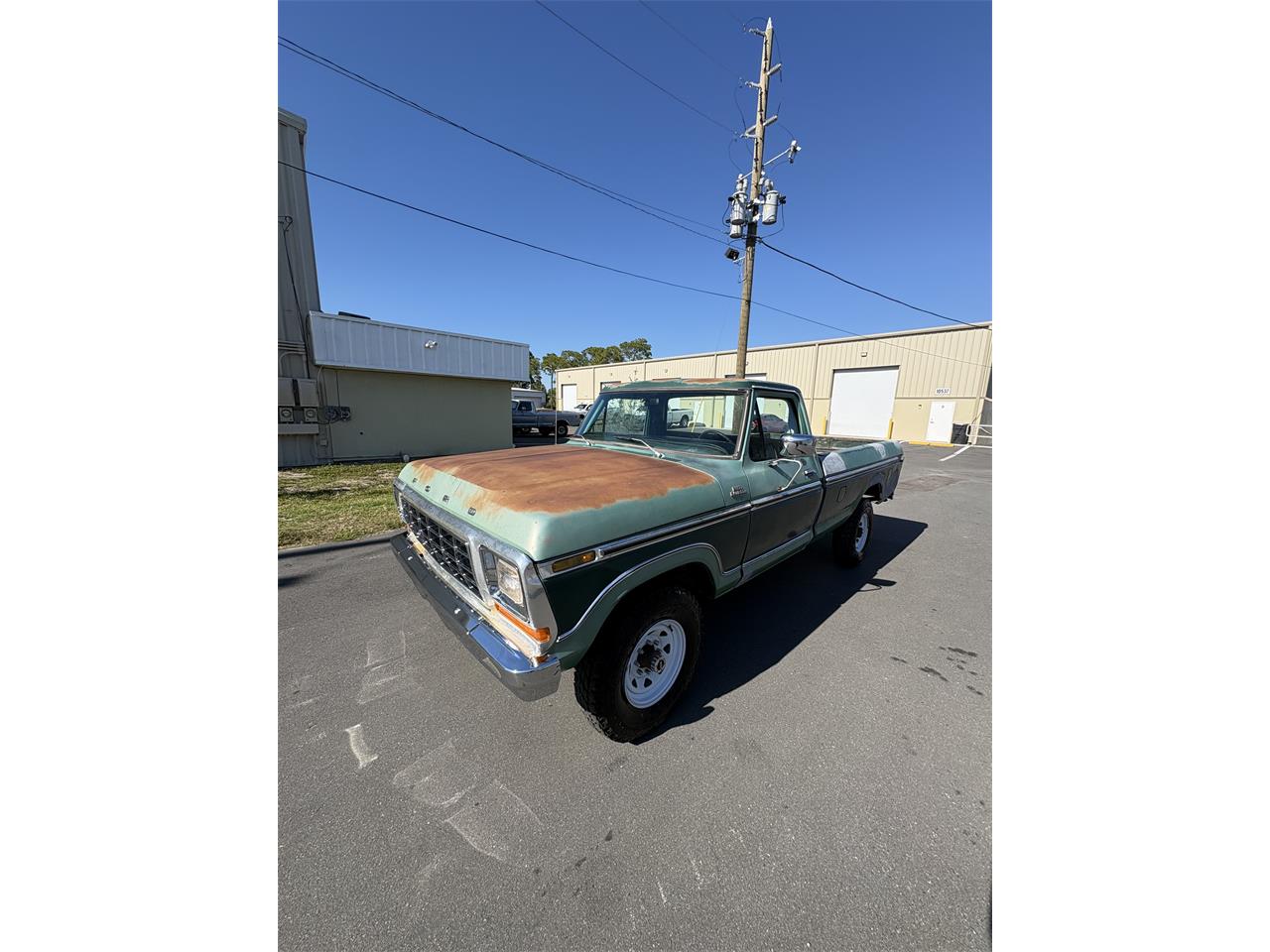 Ford-F250-1978-Green-Black