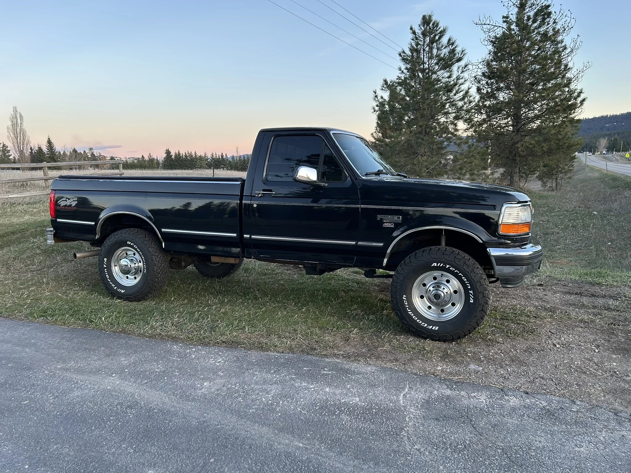 Ford-F250-4x4-regular-cab-1995-Black-Gray