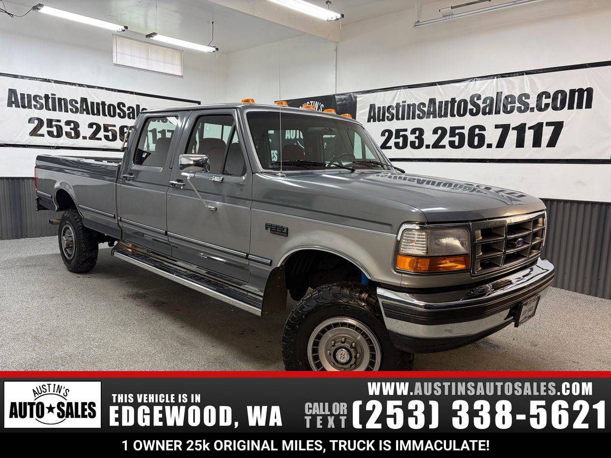 Ford-F350-xlt-gas-truck-1994-grey