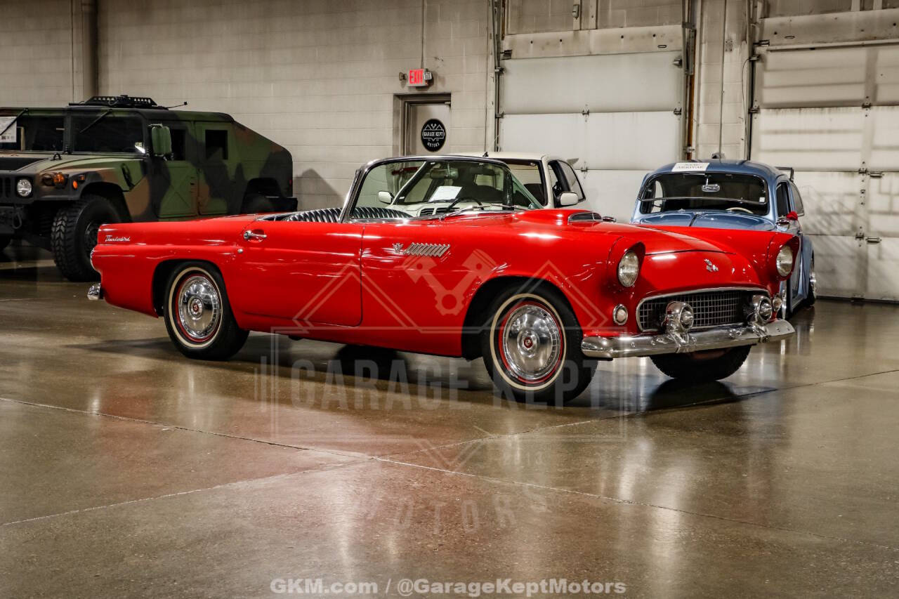 Ford-Thunderbird-1955-Red-Black