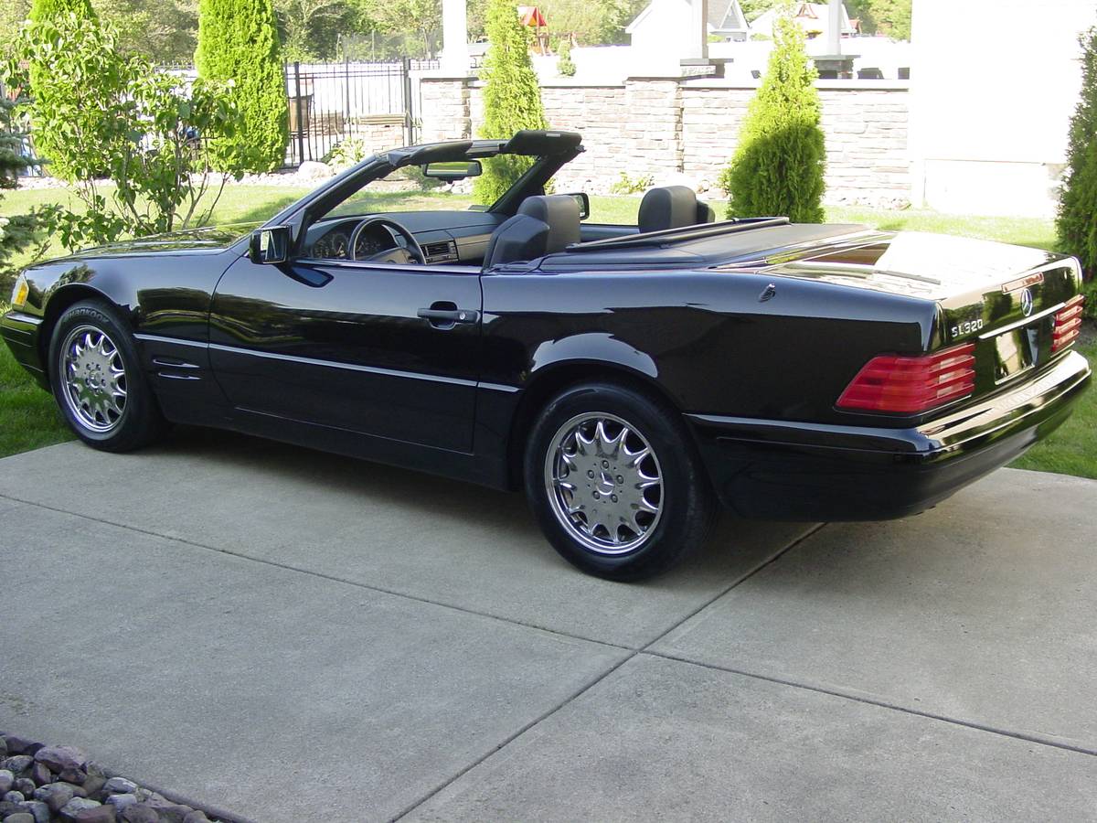 Mercedes-sl320-1996-black