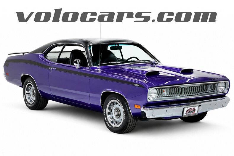 Plymouth-Duster-1971-In-Violet-Black