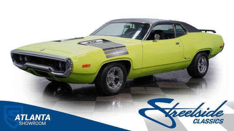 Plymouth-Roadrunner-1972-Meadow-Green-Black