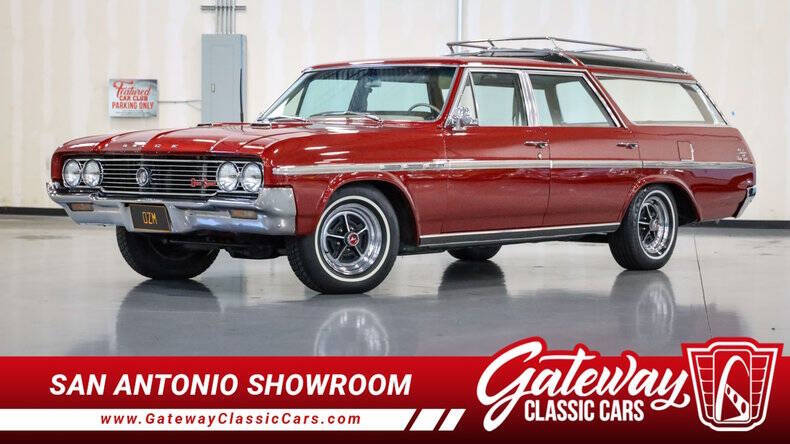 Buick-Sport-wagon-1964-Red-Tan