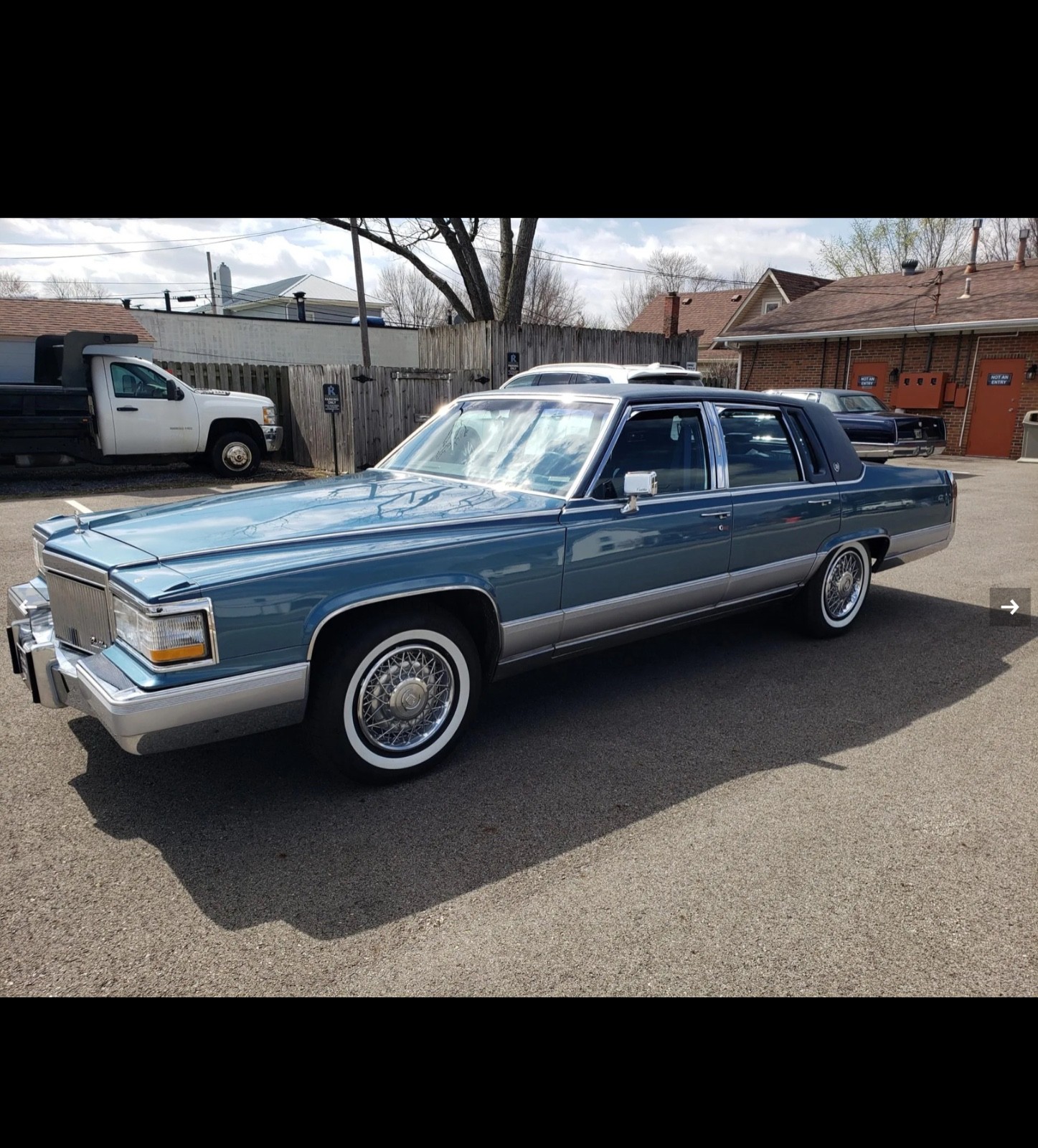 Cadillac-Brougham-1991-Sedan-Blue
