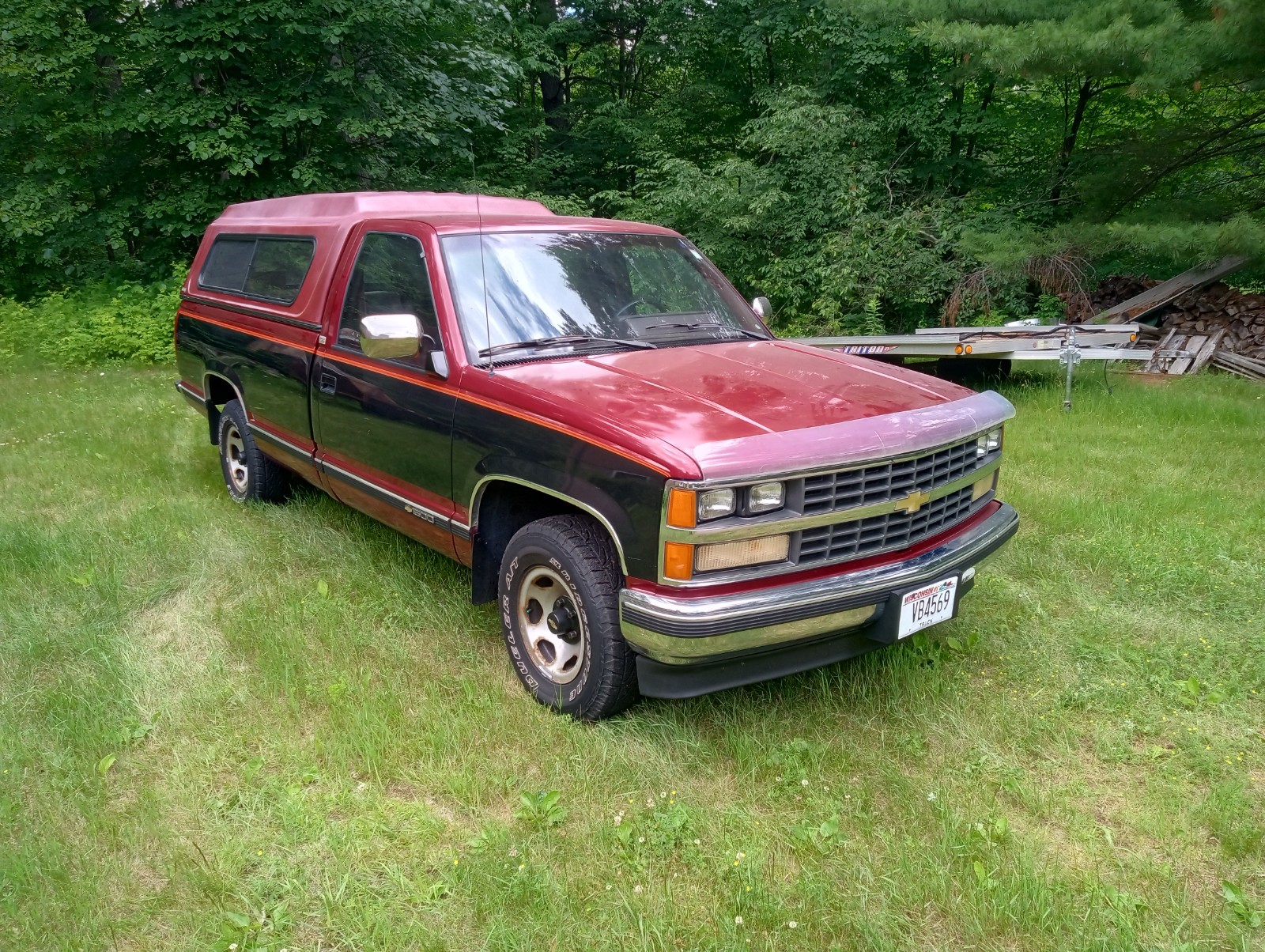 Chevrolet-1500-1988-Standard-Cab-Pickup-Burgundy