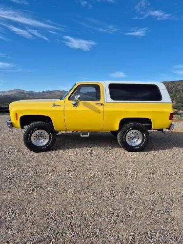 Chevrolet-Blazer-1977-YellowWhite-Top