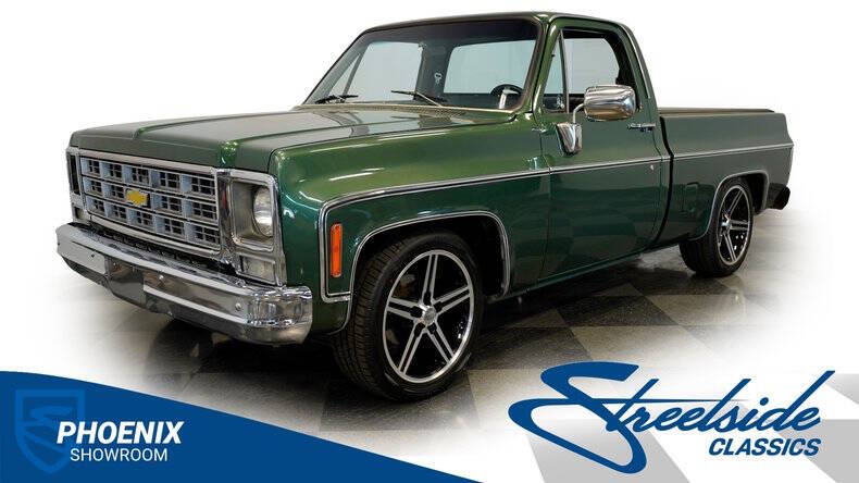 Chevrolet-C10-1979-Green-Black