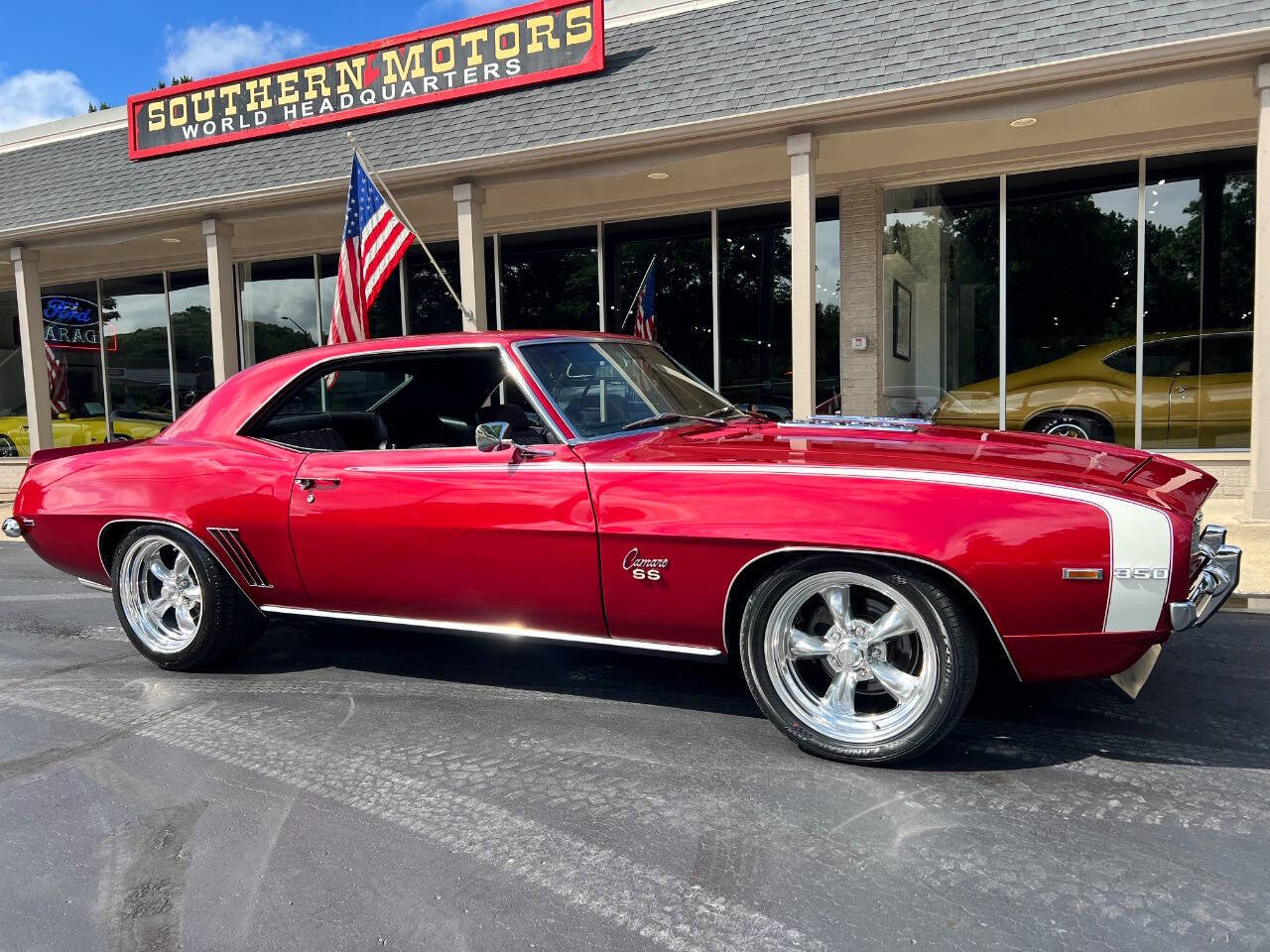 Chevrolet-Camaro-1969-Red-Black