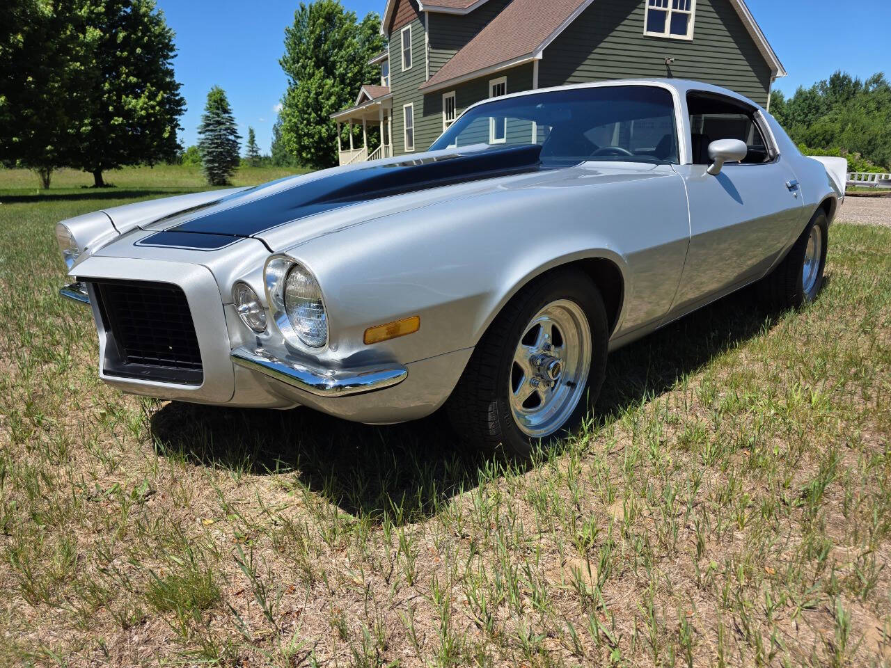 Chevrolet-Camaro-1973-Silver-Black