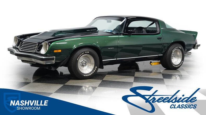 Chevrolet-Camaro-1975-Dark-Green-Metallic-Black