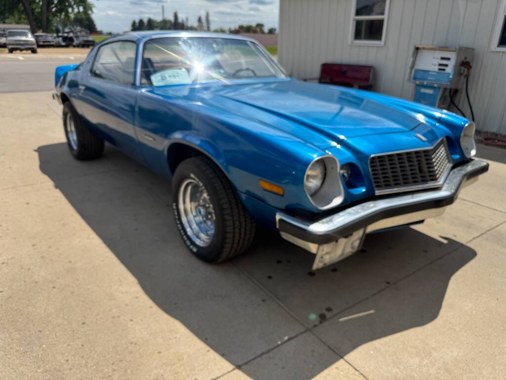 Chevrolet-Camaro-1976-Blue-Black
