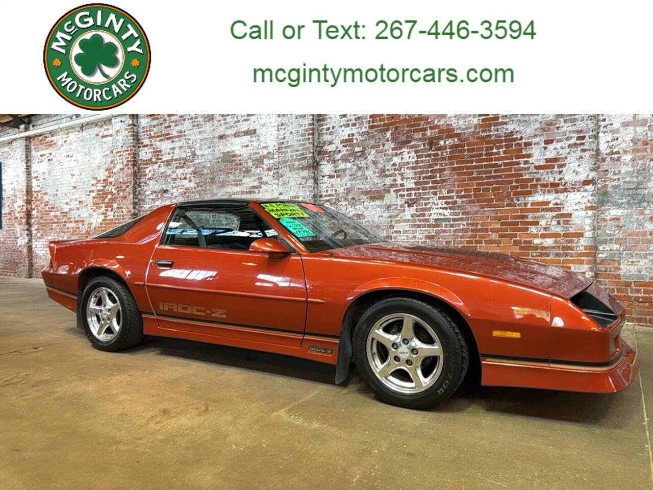 Chevrolet-Camaro-1988-Orange-Grey
