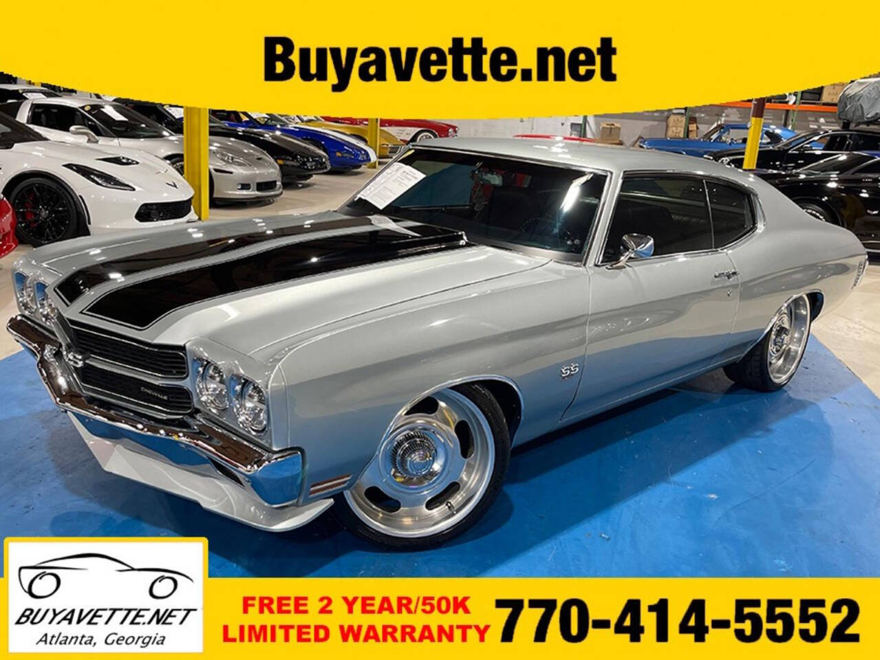 Chevrolet-Chevelle-1970-Silver-Black Chevrolet-Chevelle-1970-Silver-Black