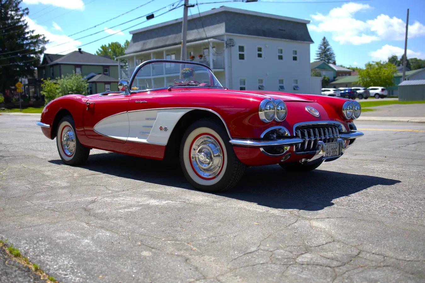 Chevrolet-Corvette-1958-Red-Red