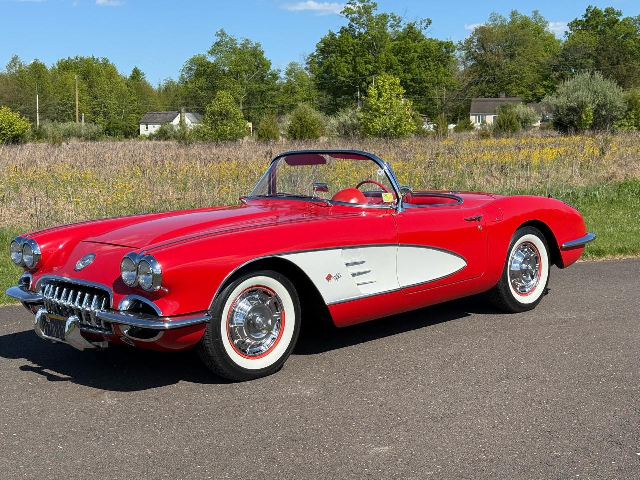 Chevrolet-Corvette-1960-Convertible-Red