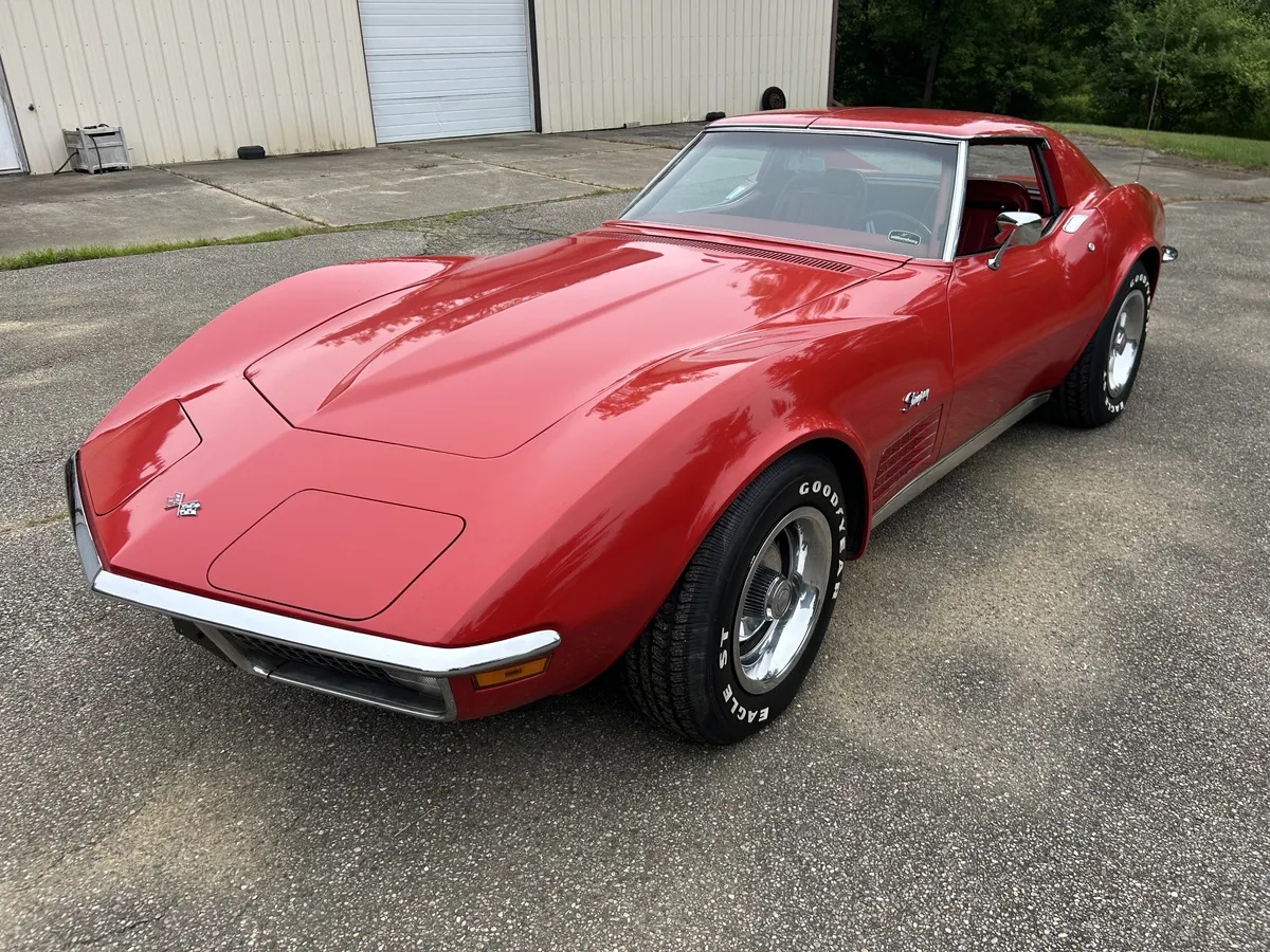 Chevrolet-Corvette-1971-Red-Red