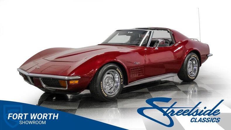 Chevrolet-Corvette-1972-Burgundy-Black