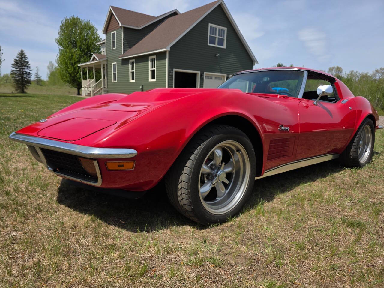 Chevrolet-Corvette-1972-Red-Black