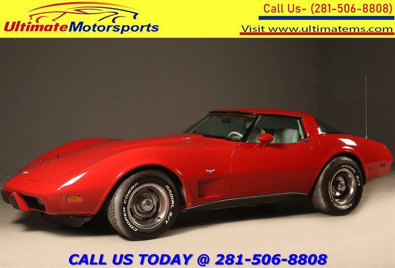 Chevrolet-Corvette-1979-Red-Beige