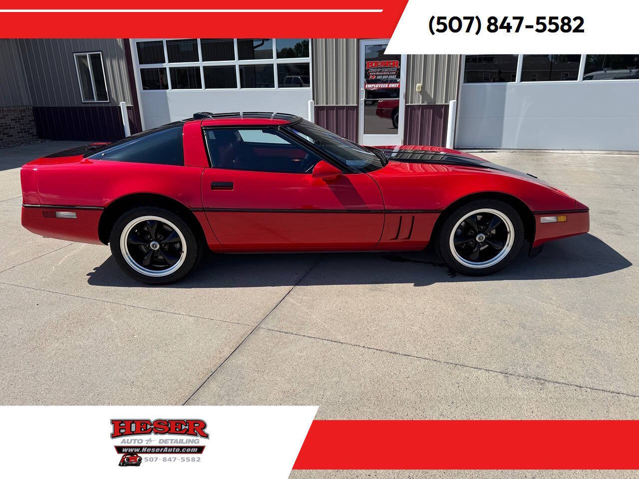 Chevrolet-Corvette-1986-Red-Red Chevrolet-Corvette-1986-Red-Red