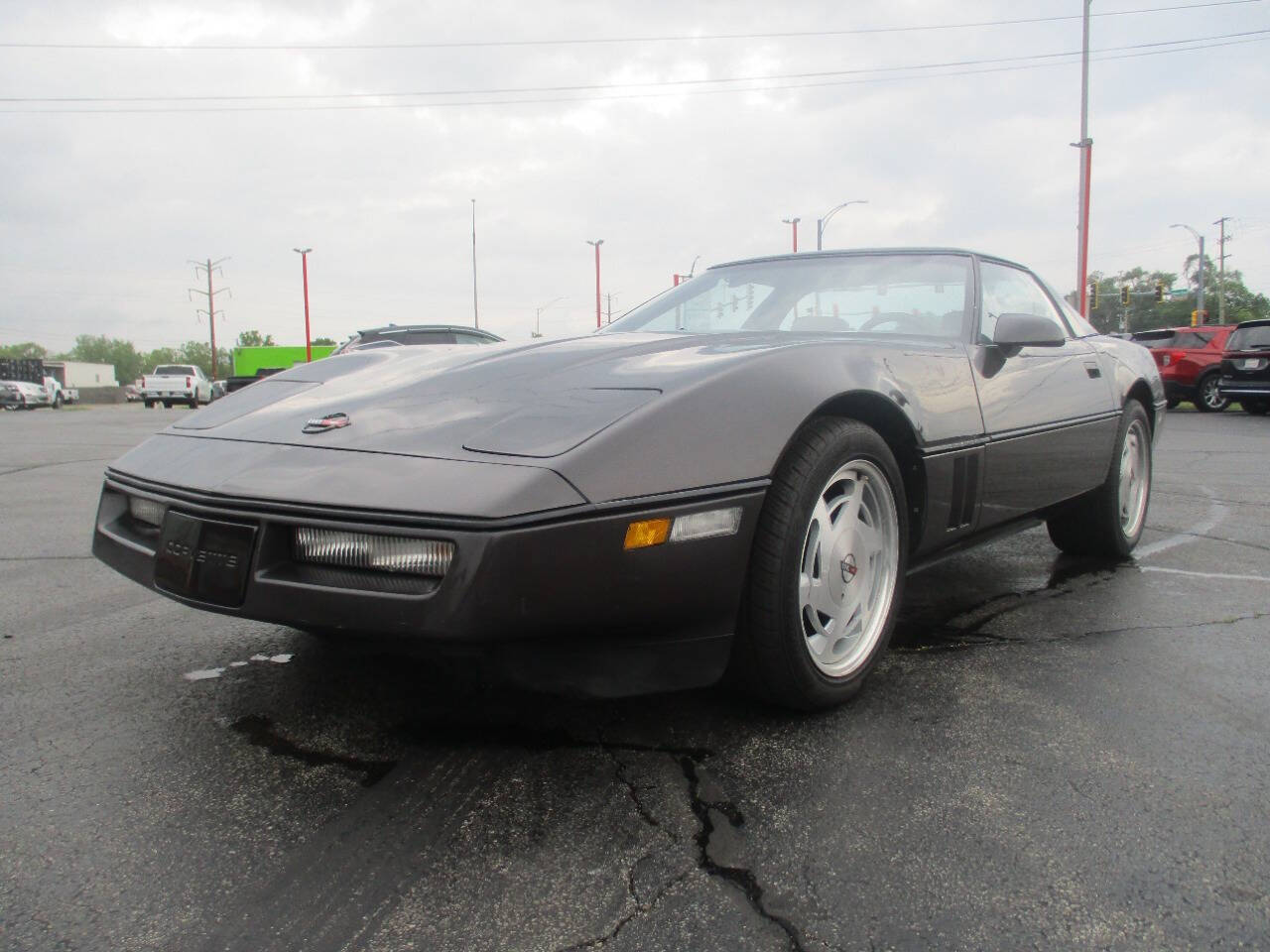 Chevrolet-Corvette-1988-Black-Black Chevrolet-Corvette-1988-Black-Black
