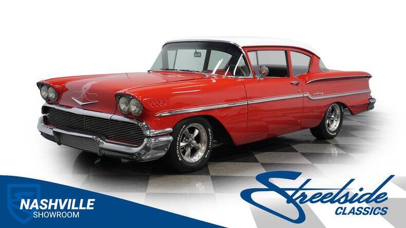 Chevrolet-Delray-1958-Red-Gray