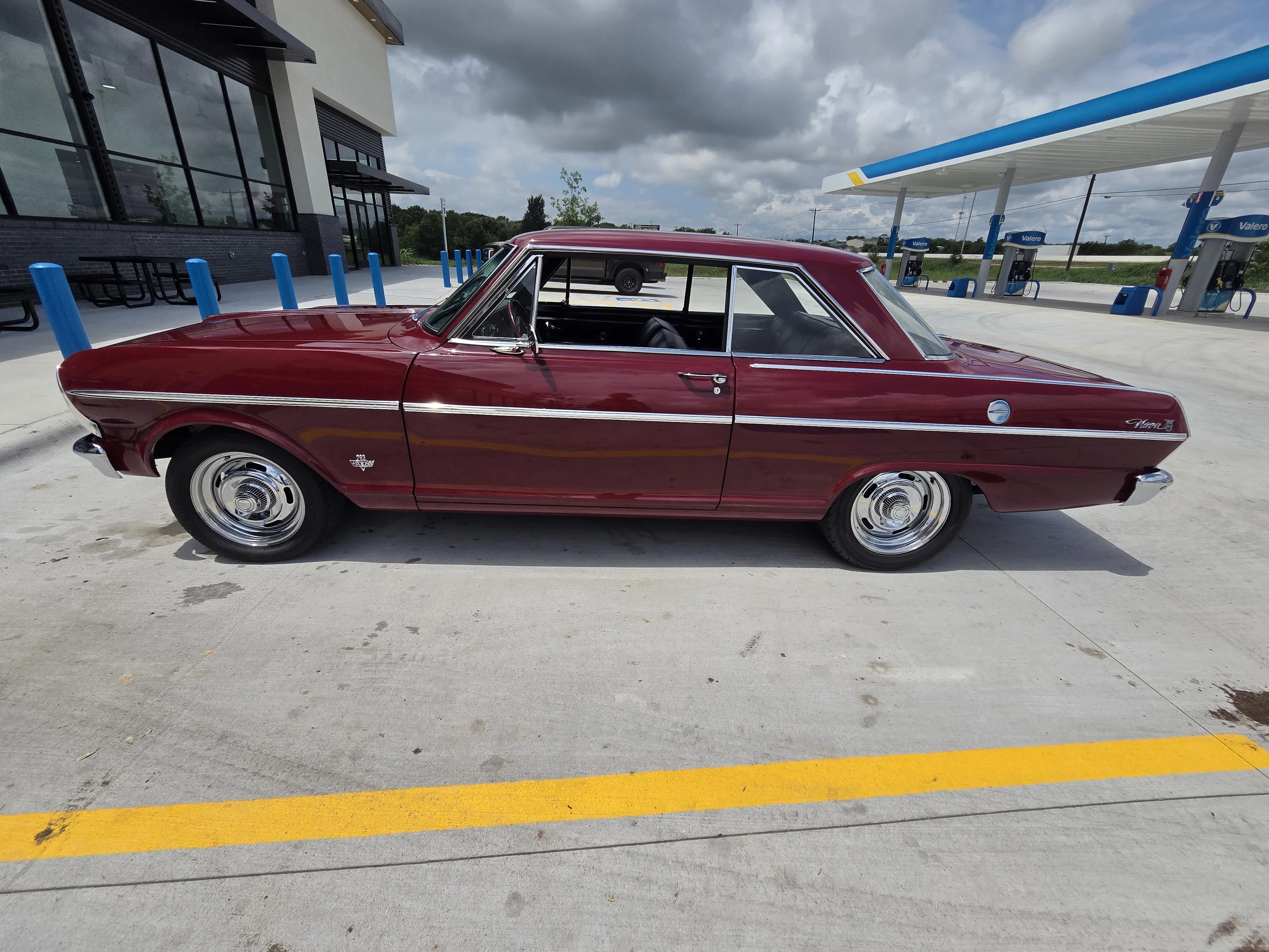 Chevrolet-Nova-ii-1965-Burgundy-Black