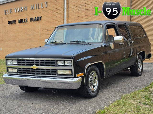 Chevrolet-Suburban-1989-Black-Gray