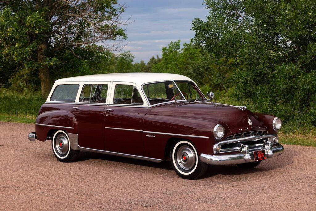 Dodge-Coronet-1951-Burgandy-Brown