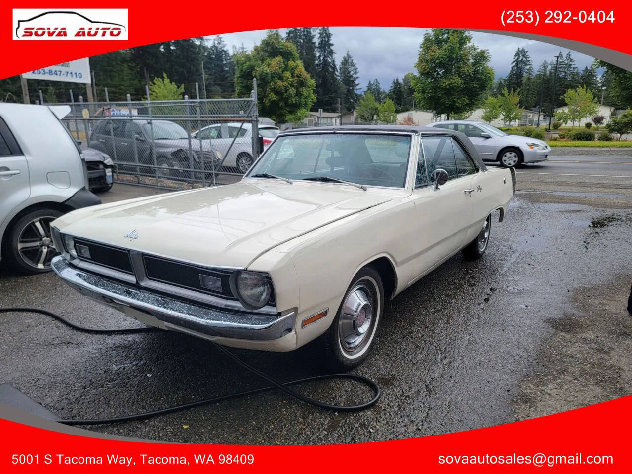 Dodge-Dart-1970-White-Black