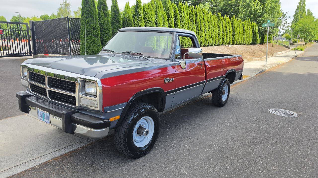 Dodge-Ram-250-1991-Red-Red