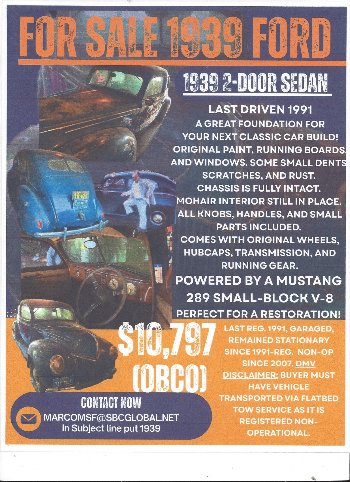 Ford 2 Door Sedan 1939