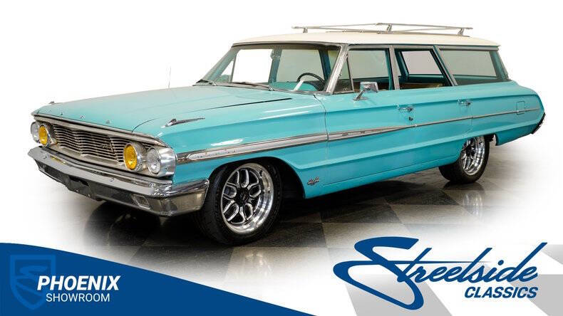 Ford-Country-sedan-1964-Teal-Tan
