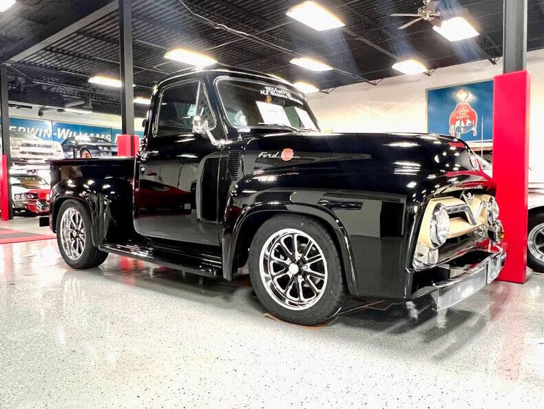 Ford-F-100-1955-Black-Tan