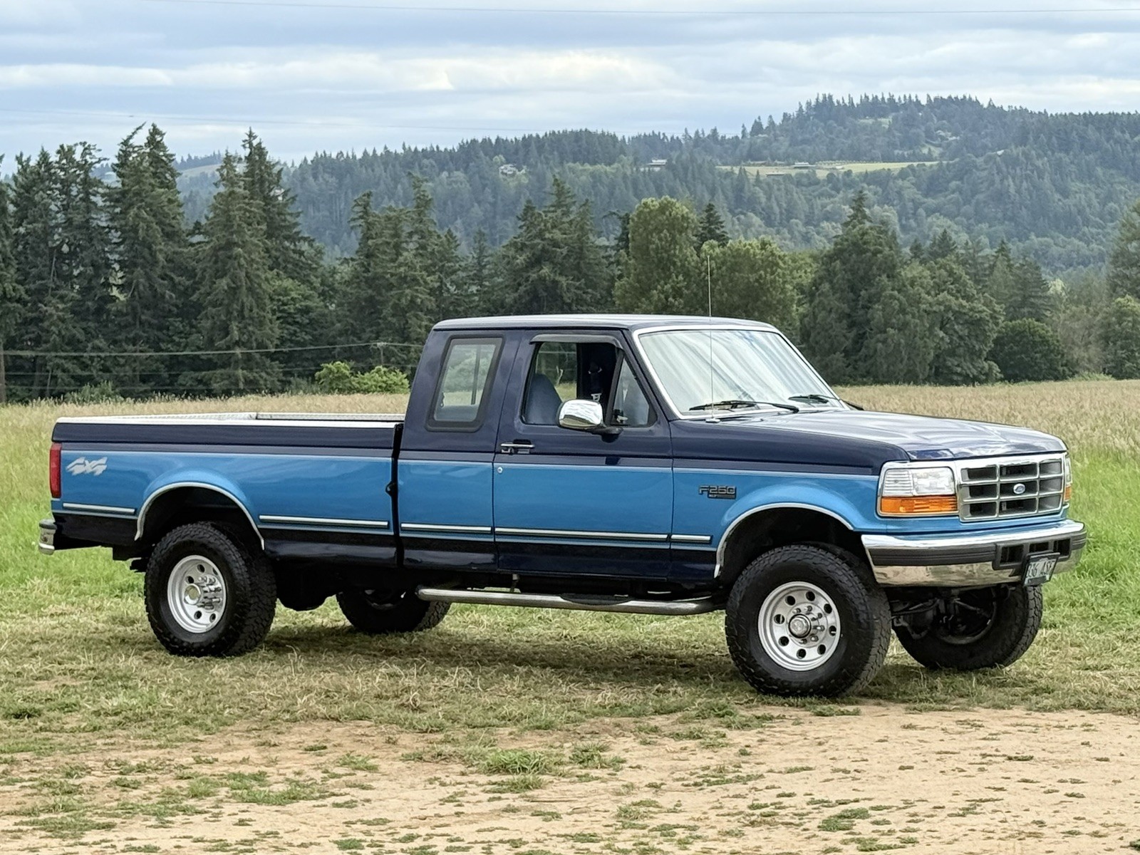Ford-F-250-1994-Extended-Cab-Pickup-Blue