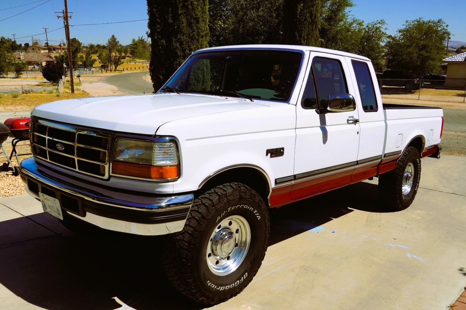 Ford-F-250-1996-Extended-Cab-Pickup-Gray