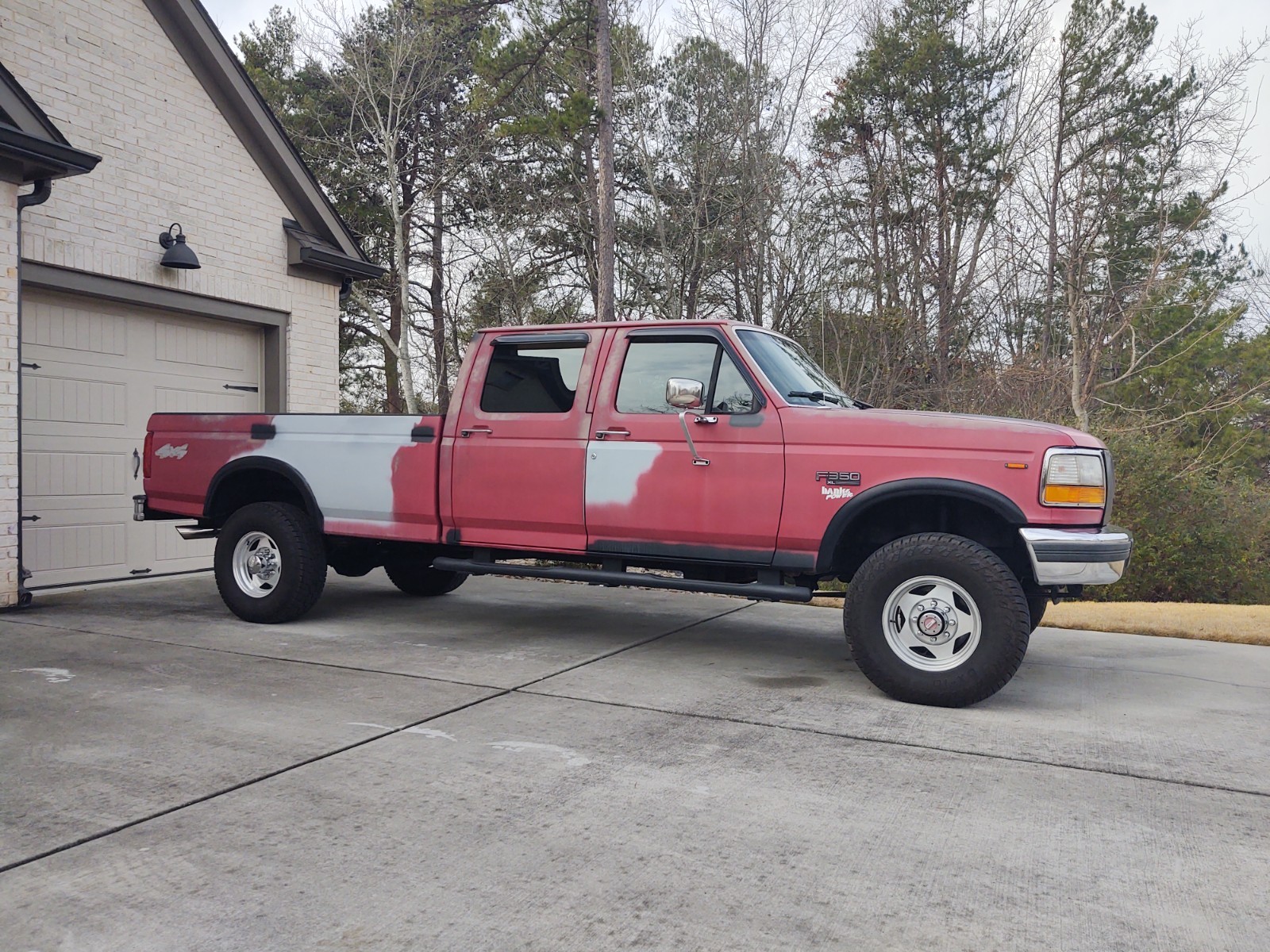 Ford-F-350-1994-Crew-Cab-Pickup-Red
