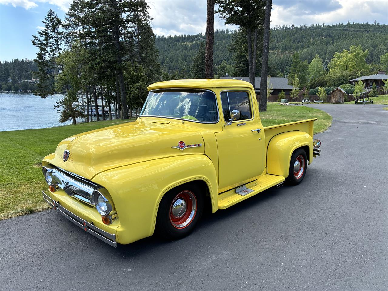 Ford-F100-1956-Yellow-Black