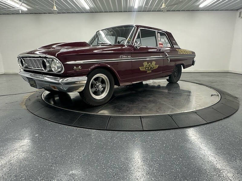 Ford-Fairlane-500-1964-Burgundy-Tan