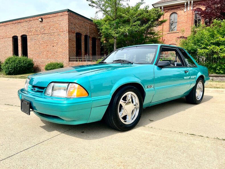 Ford-Mustang-1993-Calypso-Green-Gray Ford-Mustang-1993-Calypso-Green-Gray