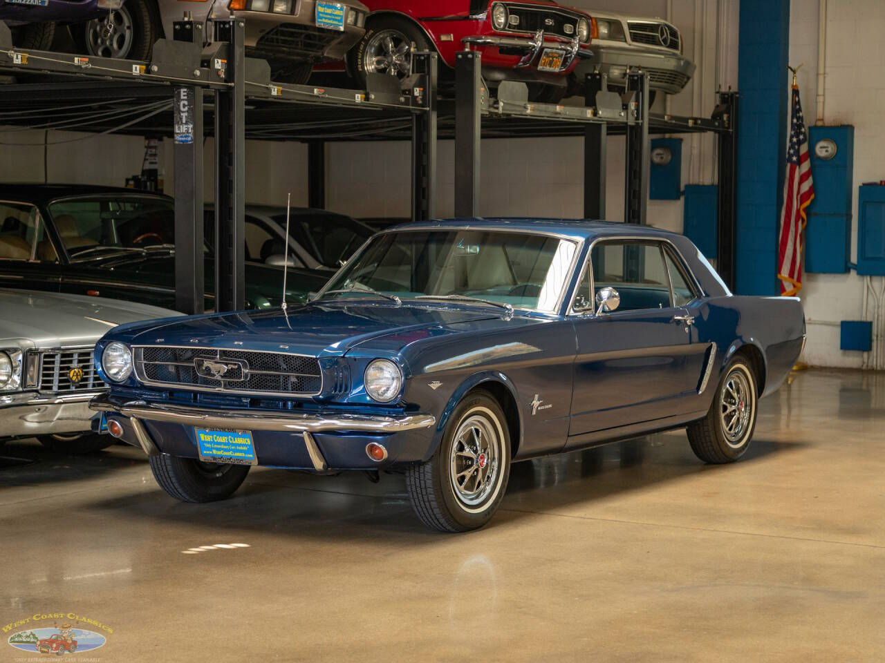 Ford-Mustang-289-v8-coupe-1965-Blue-Blue