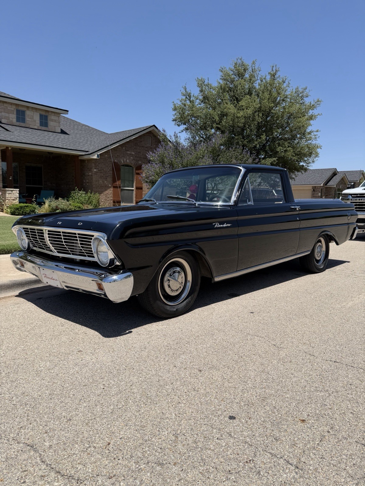 Ford-Ranchero-1965-Standard-Cab-Pickup-Tan